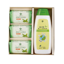 絲瓜白玉柔膚皂(80g*3)+蜂王蘆薈環保沐浴乳300ml