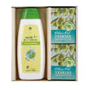 天然橄欖活膚皂(100g*2)蜂王蘆薈環保沐浴乳300ml